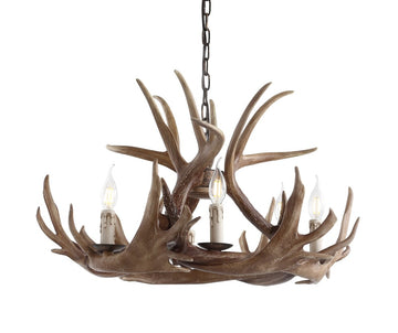 Rudolph Adjustable Resin Antler LED Chandelier - JONATHAN Y